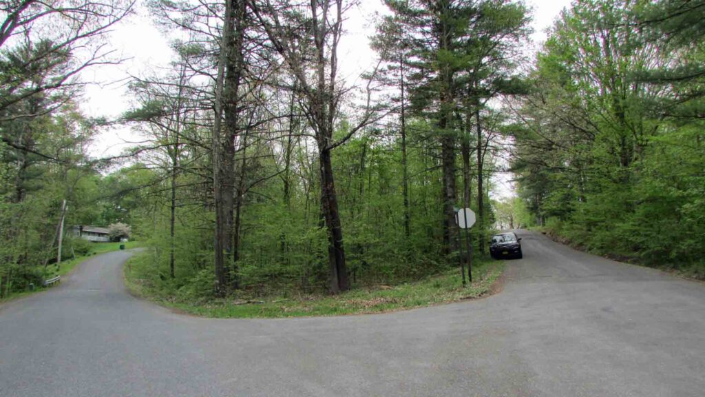 “CORNER LOT”  .78 Level, Wooded Acre Corner Lot Kerhonkson. Great area! 2 hrs/NYC! Only $15,900