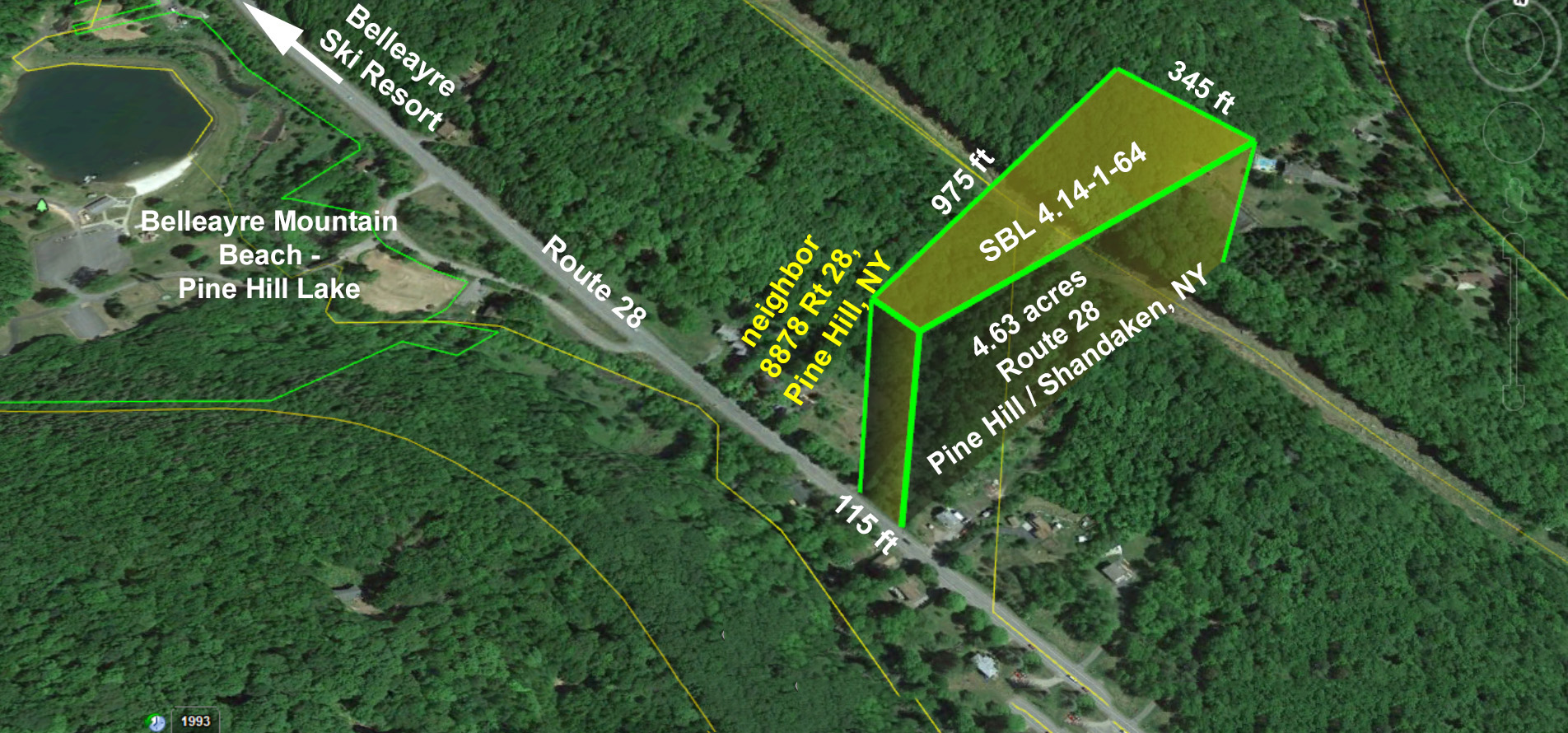 The “BIG DEAL” – 4.63 Big Acres Shandaken NY – Mt views – Fresh water springs- Mins/Belleayre Ski – 2.5 hrs/NYC – Only $20,900!