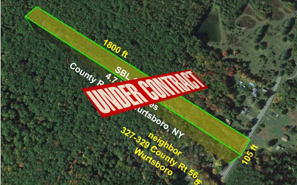 4.7 “Lean N Green” Acres, Mamakating NY, Level, Wooded, Stream. Great location! Under 2 hrs/NYC. Only $24,900!